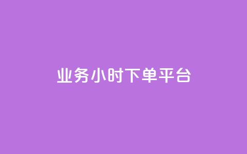 业务24小时下单平台 - 24小时快速下单服务平台助您轻松完成业务~ 第1张 业务24小时下单平台 - 24小时快速下单服务平台助您轻松完成业务~ 第1张